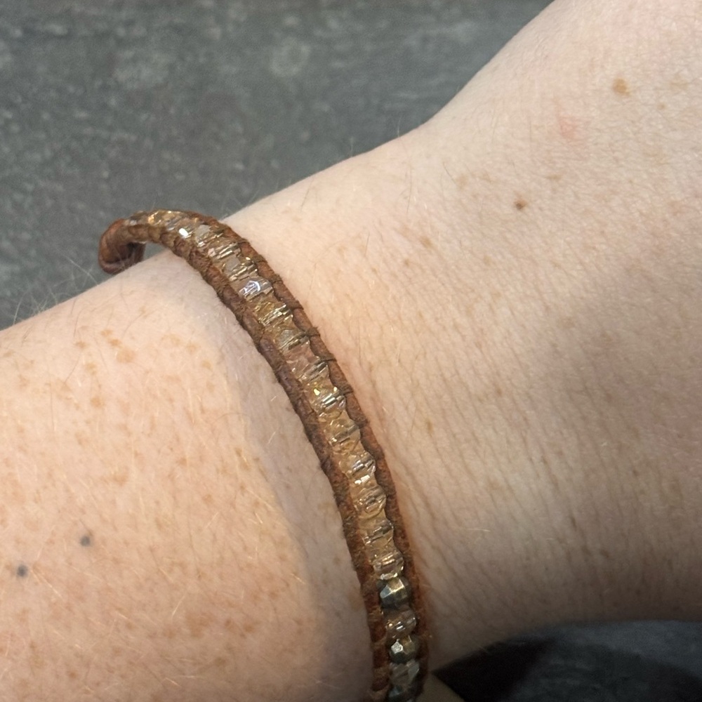 Chan Luu Brown Crystal Bracelet